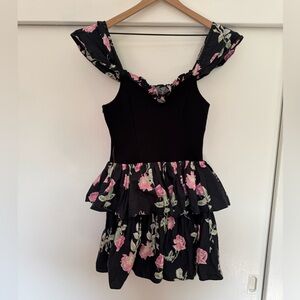 LoveShackFancy Sanam Floral Mini Dress